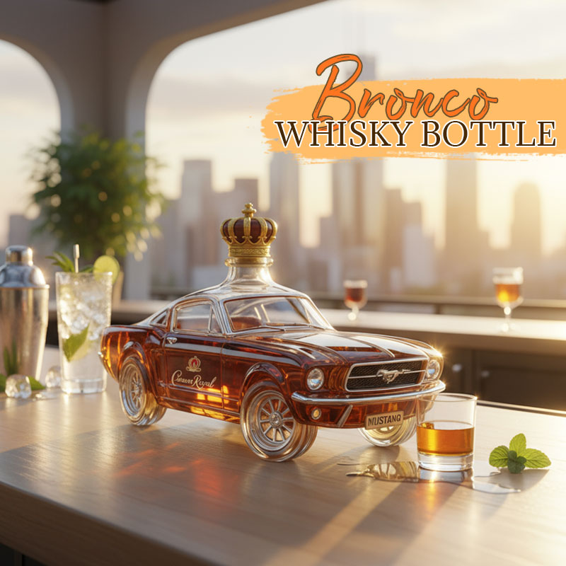 Bronco Whiskey Bottle