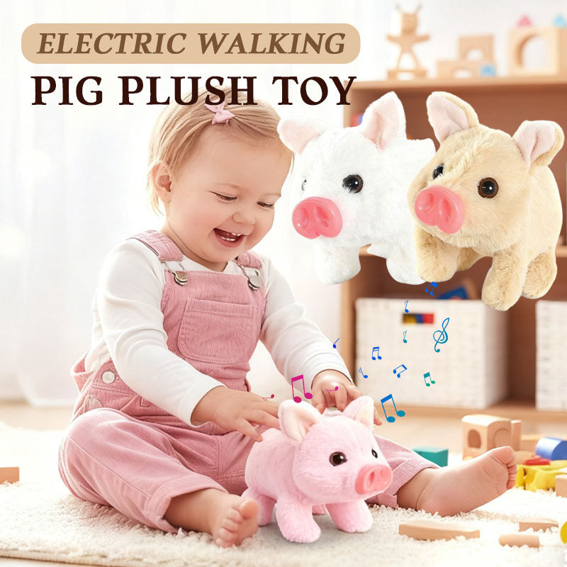 Electric Walking Pig Plush Toy
