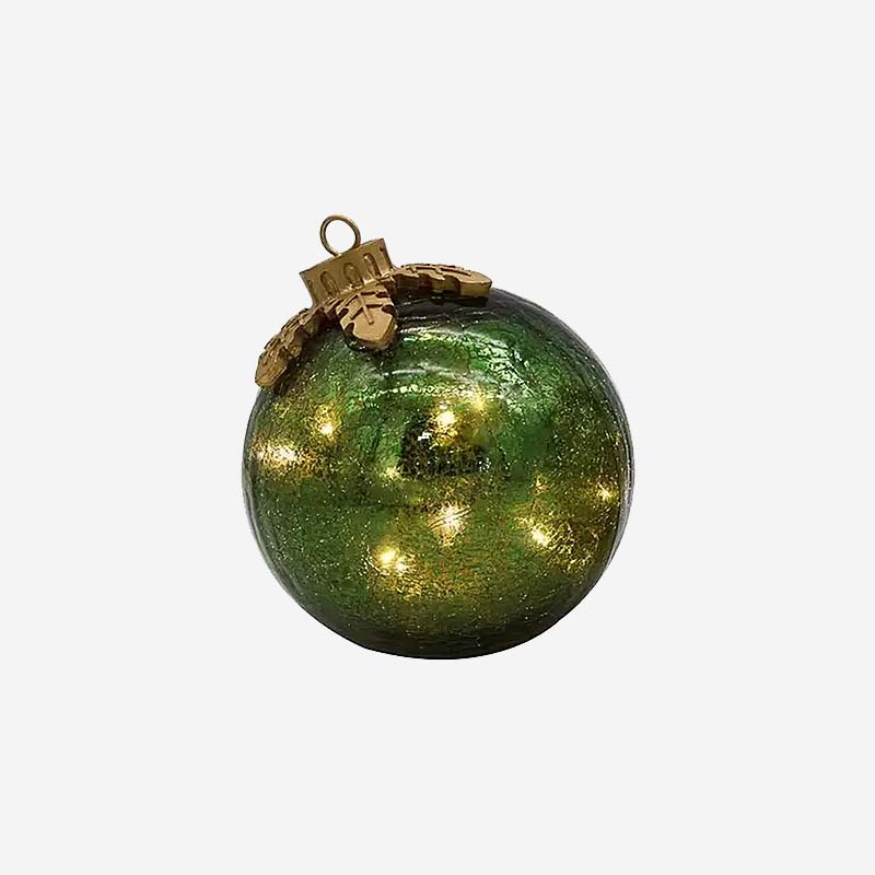Glass Tabletop Christmas Ornaments