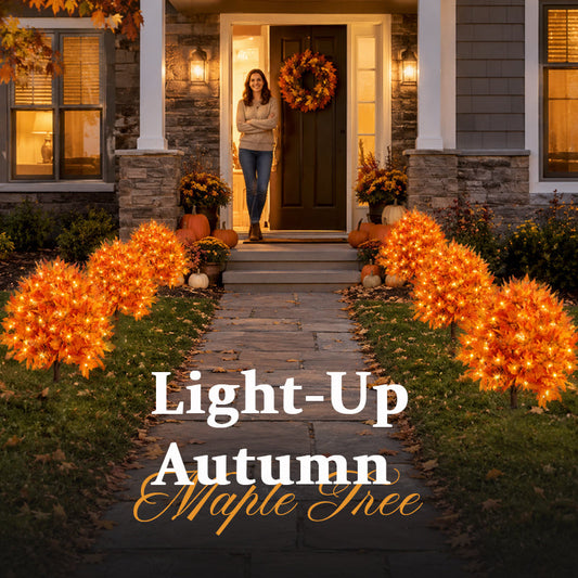 Light-Up Autumn Maple Tree – LED Fall Tree Ornament
