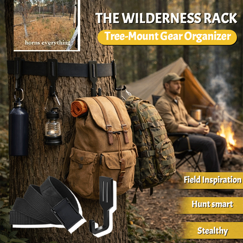 🌲 The Wilderness Rack: Tree-Mount Gear Organizer