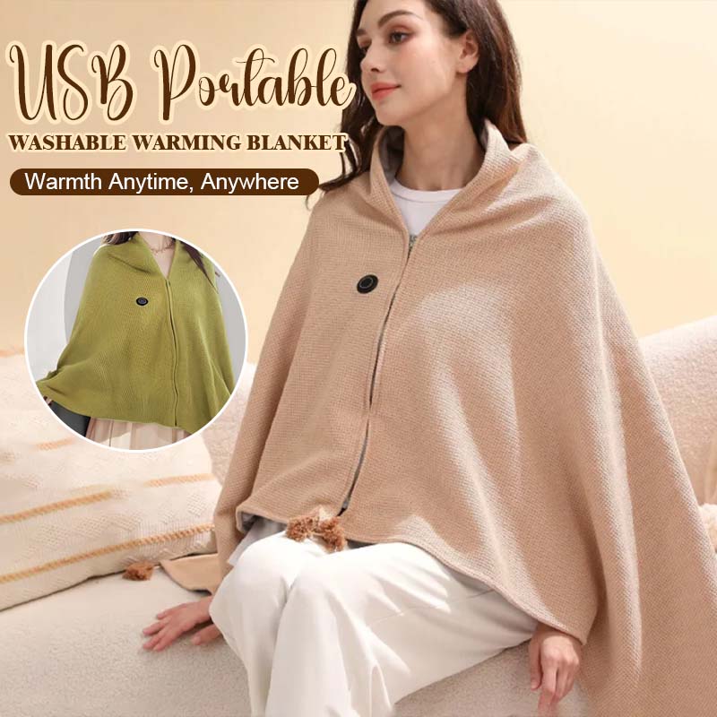 USB Portable Washable Warming Blanket