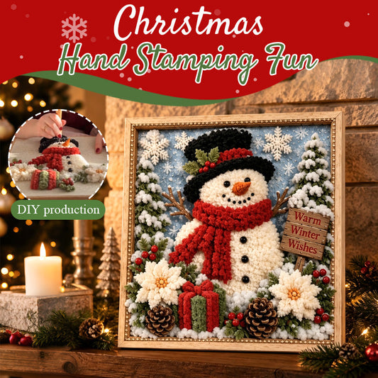 "Warm Winter Wishes" 3D Snowman DIY Kit