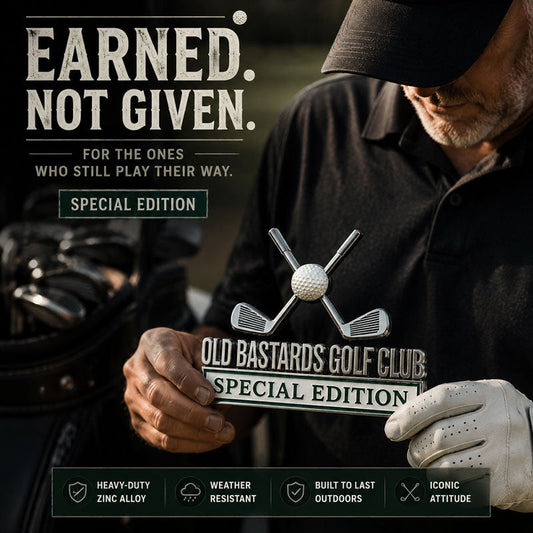 Old Bastards Golf Club Special Edition Car Badge