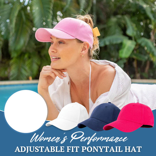Women's Performance Adjustable Fit Ponytail Hat