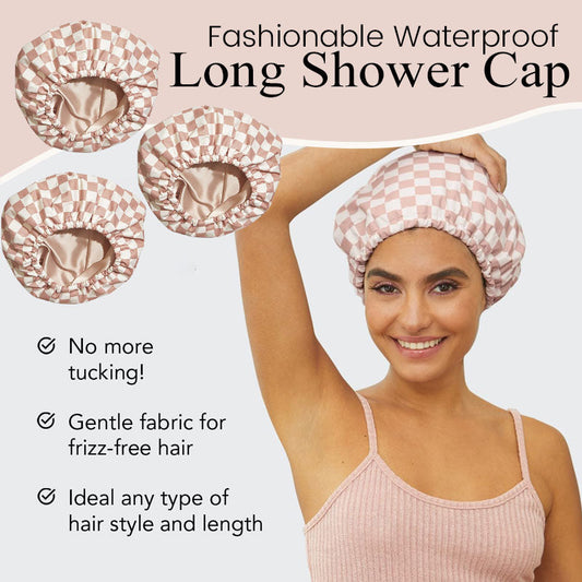 Fashionable Waterproof Long Shower Cap