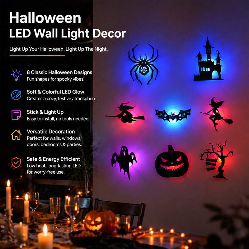 🎃 Halloween LED Wall Decor Lights