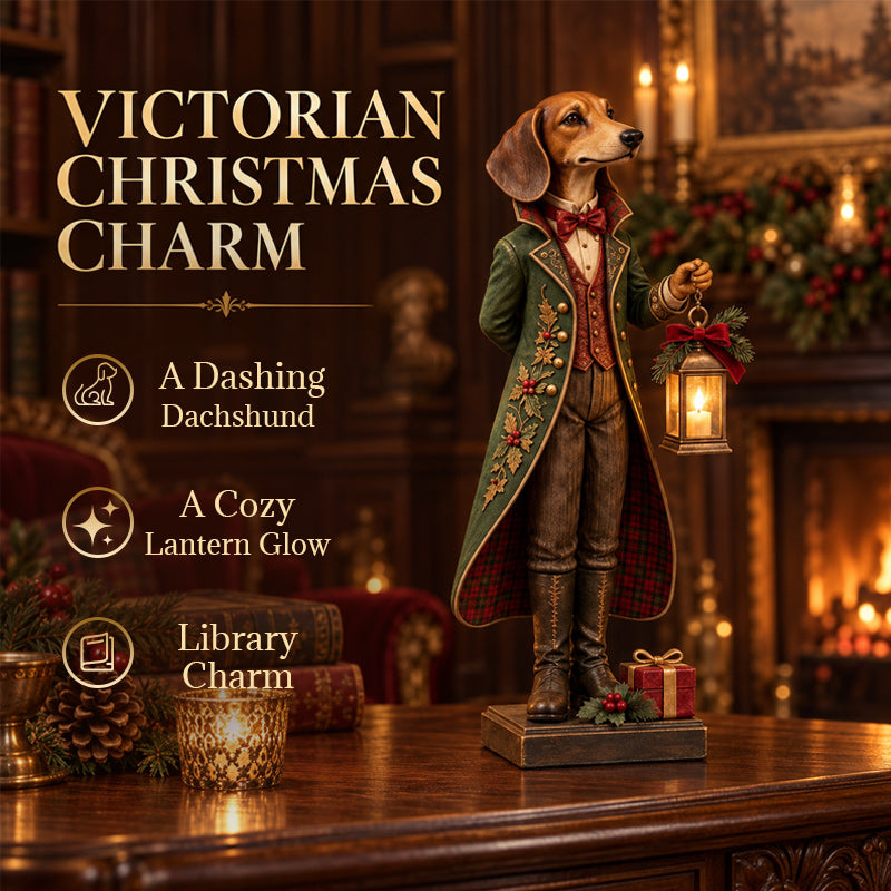 Christmas Sausage Dog Lantern Ornament