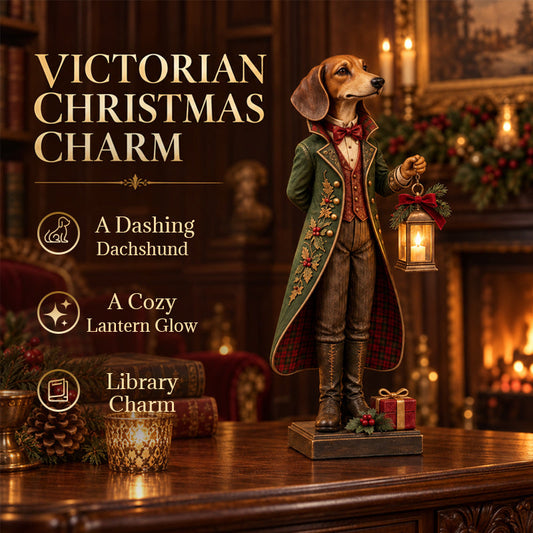 Christmas Sausage Dog Lantern Ornament