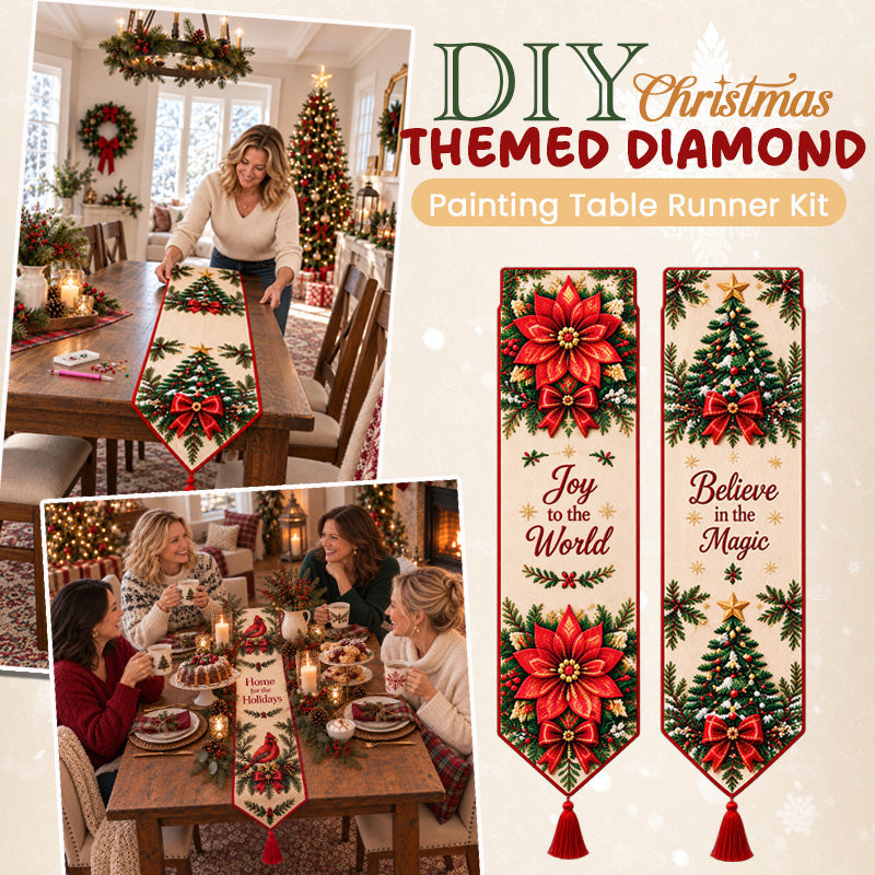 DIY Christmas Diamond Painting Table Runner