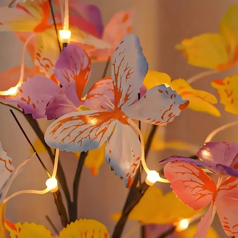 Butterfly LED Birch Tree Lights