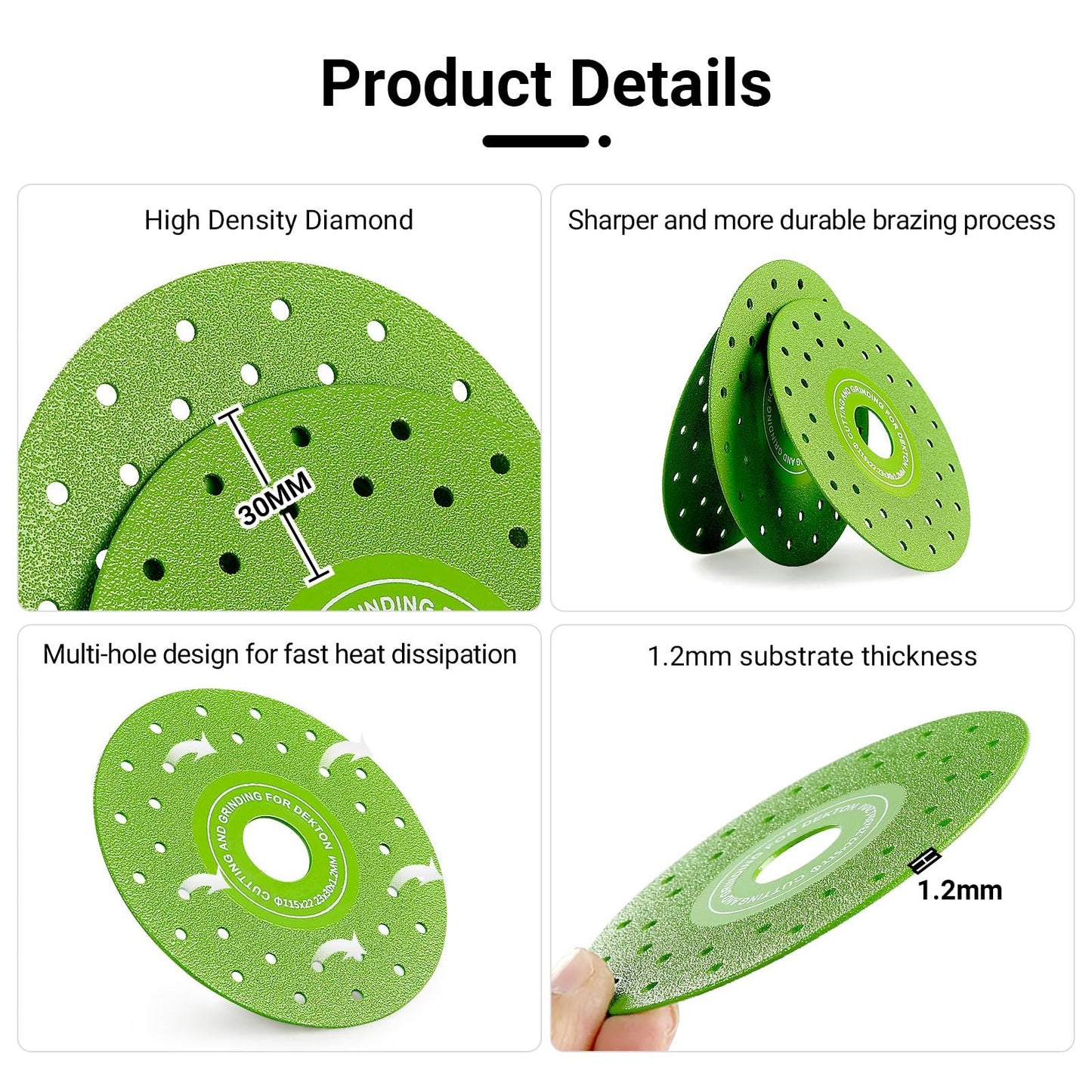Professional 4.5" Ultra-Thin Diamond Precision Grinding Discs