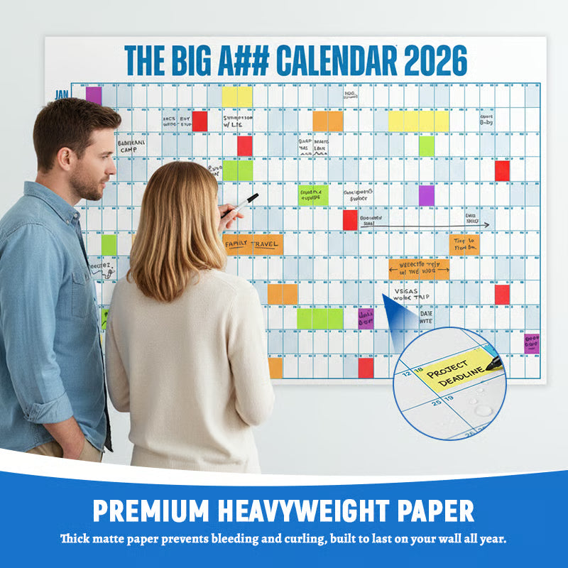 🔥New Year Sale 50% Off🔥The Big A Calendar 2026 - Design Your Amazing 2026!