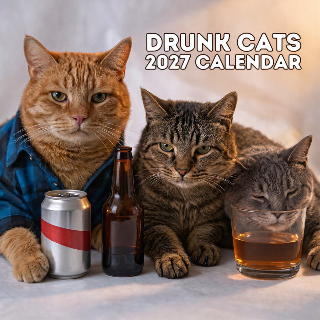 🍺🐱 2027 Drunk Cats Calendar