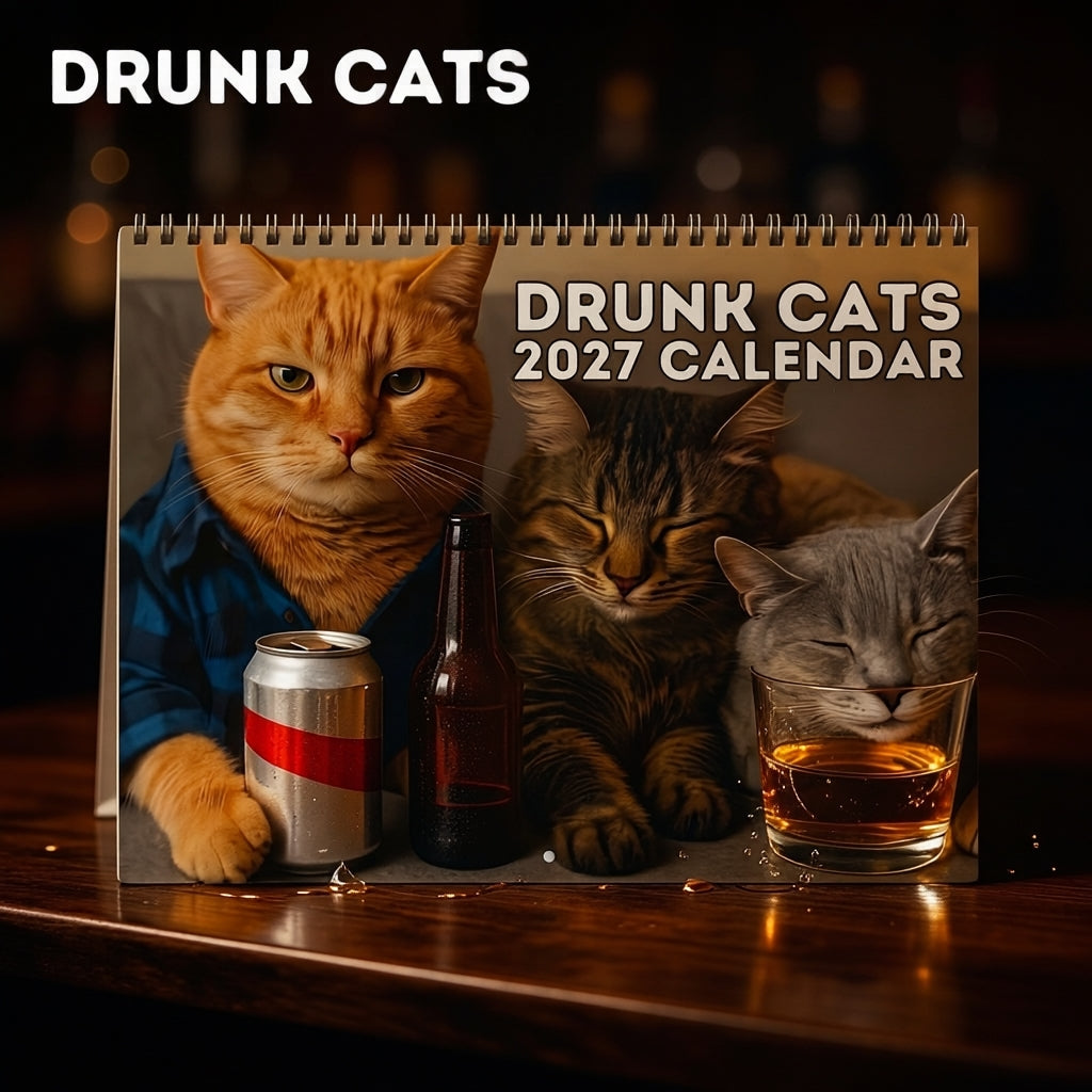🍺🐱 2027 Drunk Cats Calendar