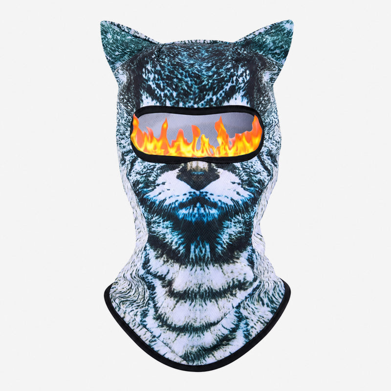 🐾 Playful Animal Print Face Cover