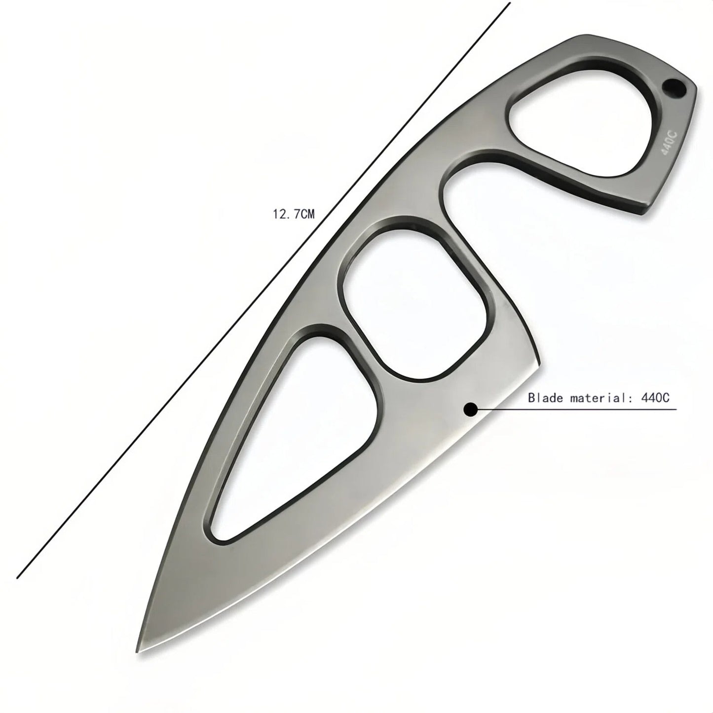 Tactical EDC Knife with Multi-Carry Sheath & Belt Clip