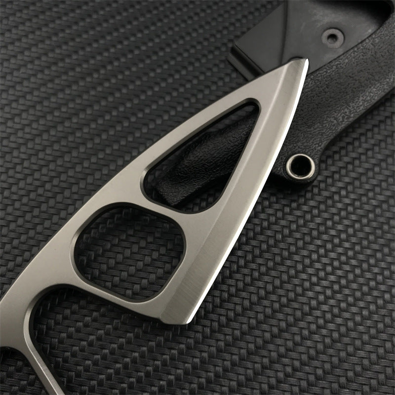 Tactical EDC Knife with Multi-Carry Sheath & Belt Clip