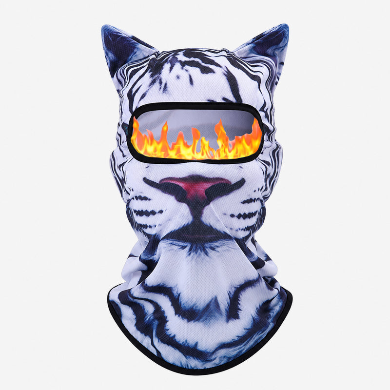 🐾 Playful Animal Print Face Cover