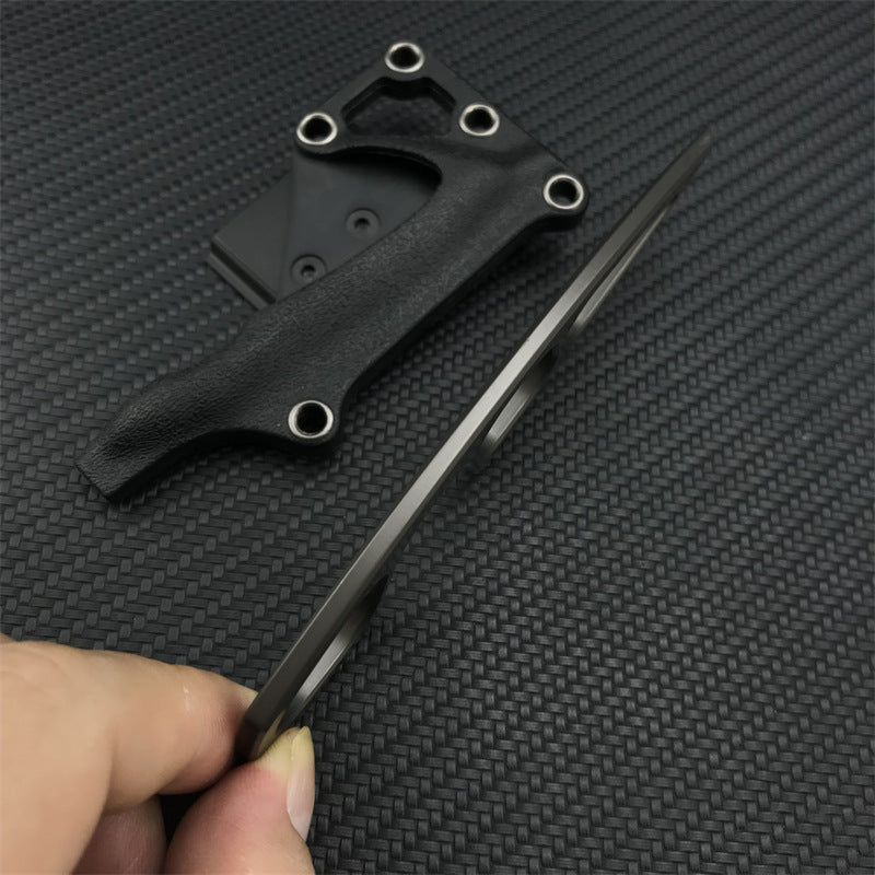 Tactical EDC Knife with Multi-Carry Sheath & Belt Clip