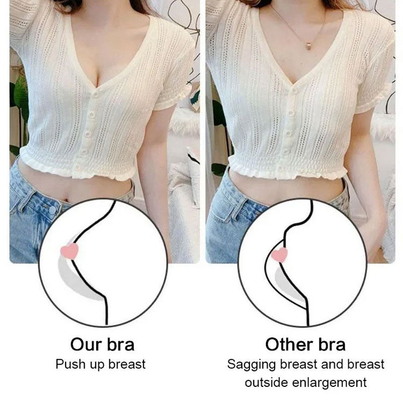 🎁 Super gather bra | Wireless Push-up Bra👍No more sagging breasts