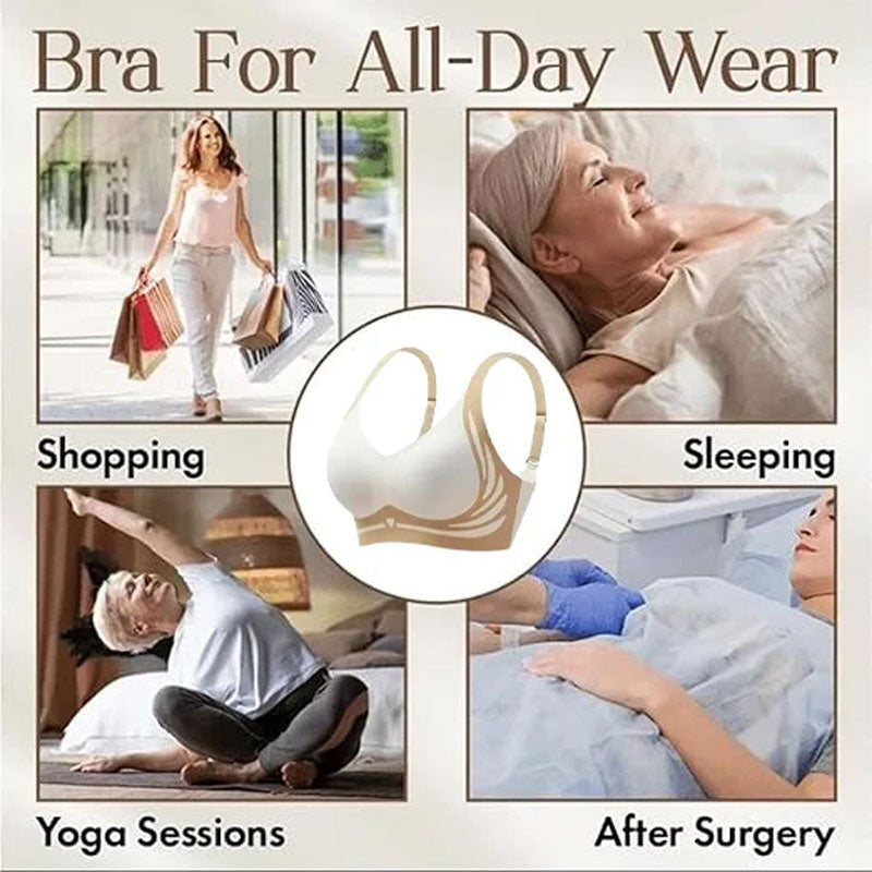 🎁 Super gather bra | Wireless Push-up Bra👍No more sagging breasts