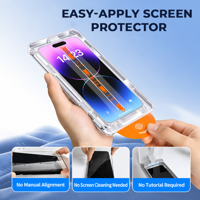 Red Shimmer Privacy Tempered Glass Screen Protector for iPhone
