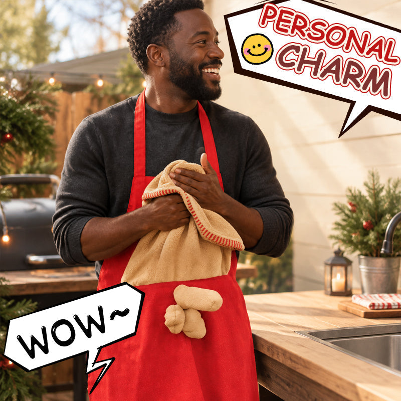 🎄🍖 Fun Christmas BBQ Apron