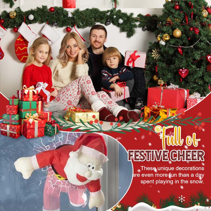 Crashing Reindeer and Santa Claus Set
