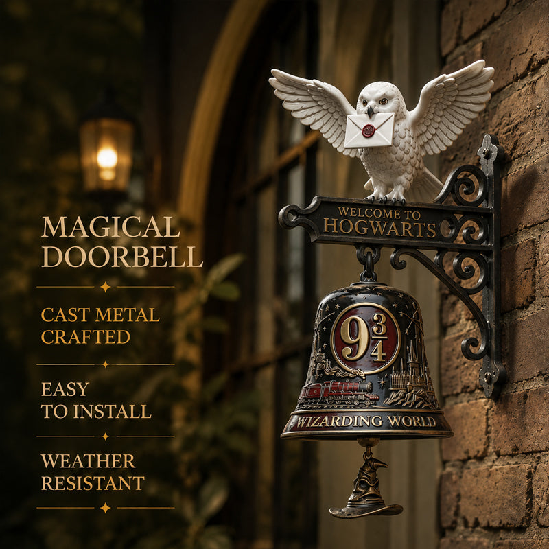 🦉 🔔 Enchanted Owl   Door Bell — Magical   Platform 9¾ Welcome   Chime