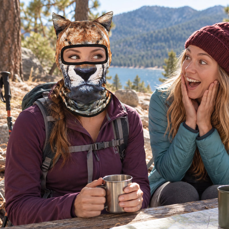 🐾 Playful Animal Print Face Cover