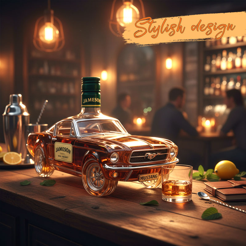 Bronco Whiskey Bottle