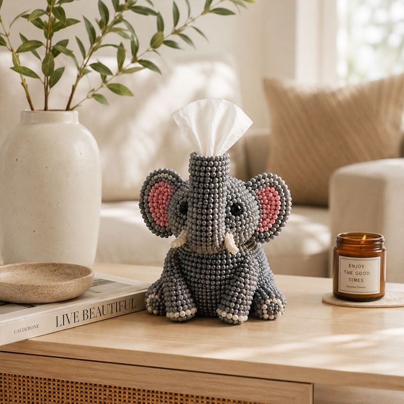 🔥Last Day 50% OFF 🦘Beaded Animal Tissue Box DIY Kit