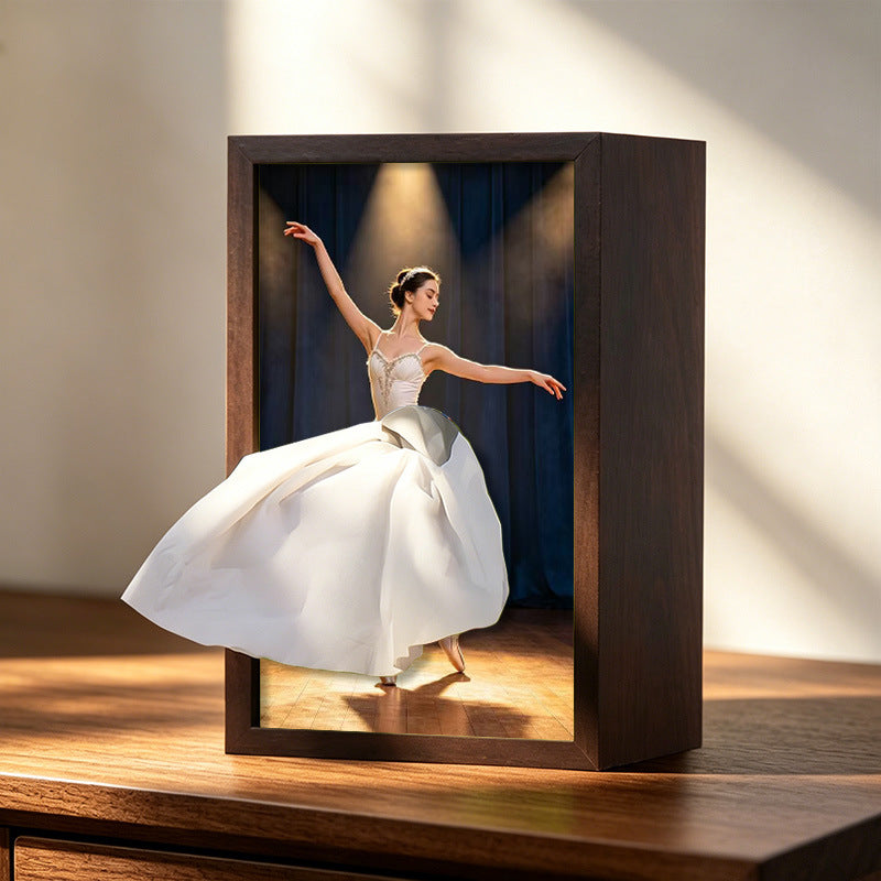 Ballet Dancer Tissue Box with Light