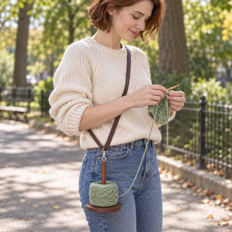 Portable Yarn Holder and Winding Stand