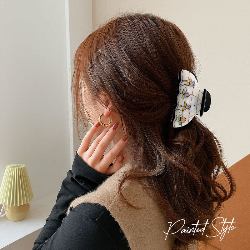 Retro painted style hair clip | New Arrival
