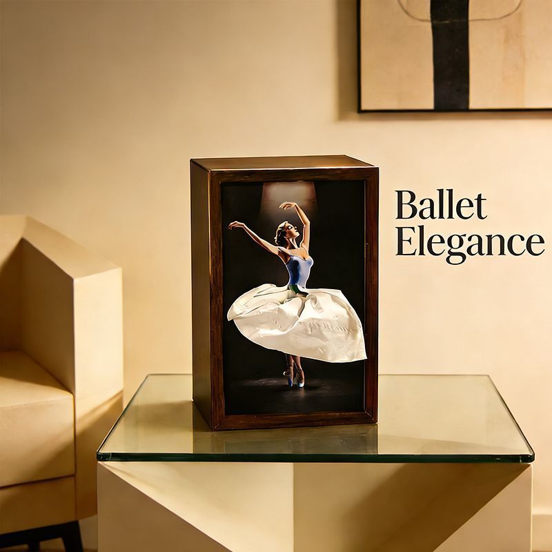 Ballet Dancer Tissue Box with Light