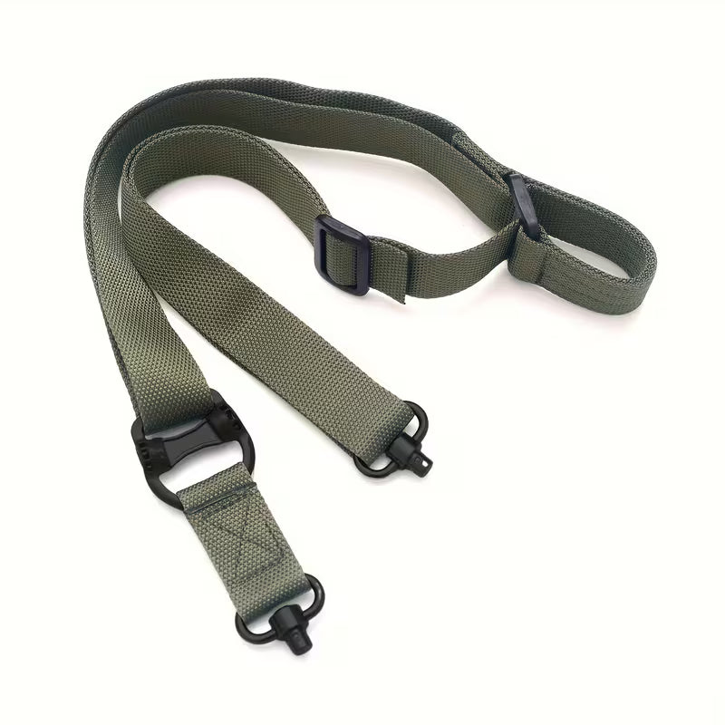 Adjustable 2-in-1 Tactical Rifle Sling – Convertible Single/Double Point with Hook