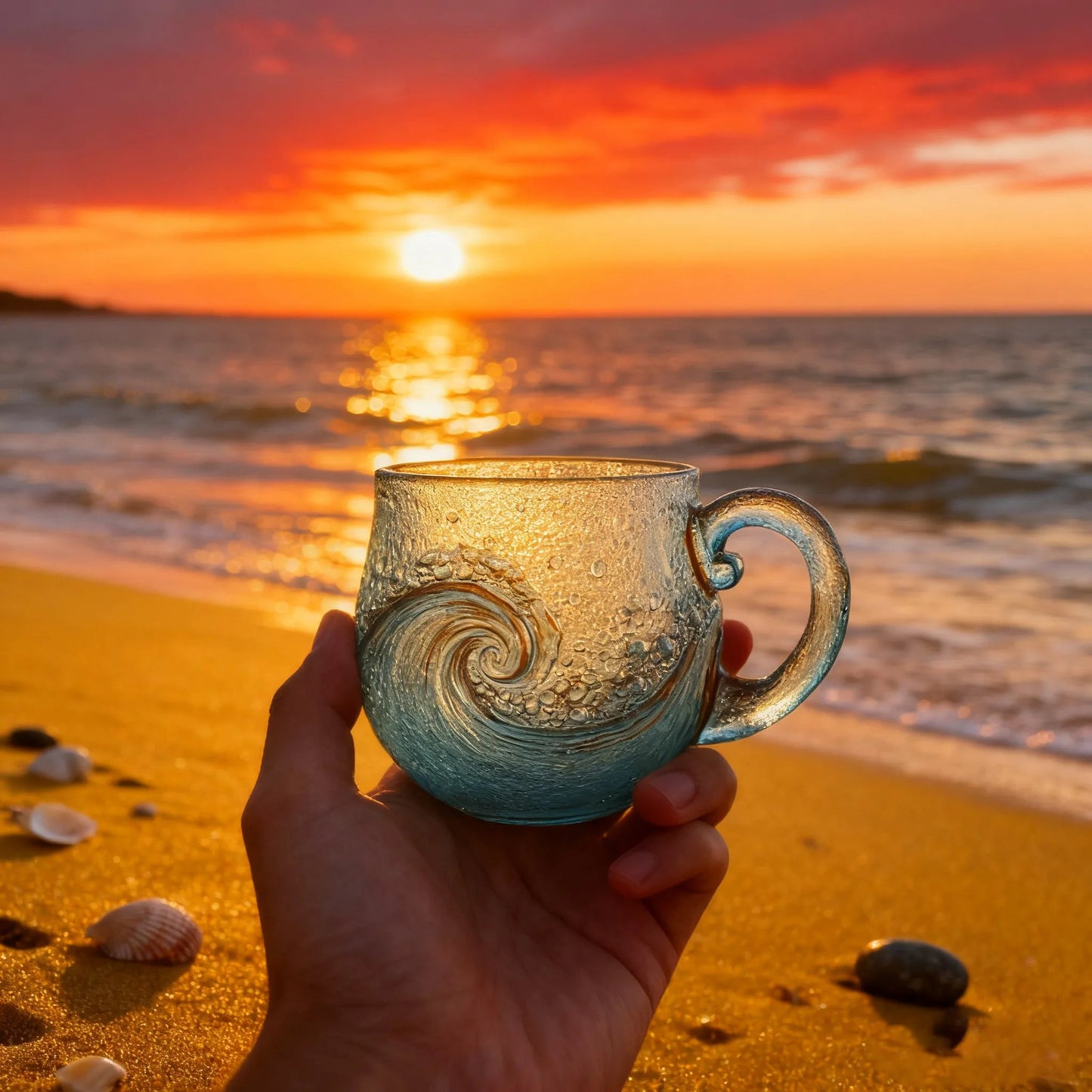 🌊Sea Wave Mug: Your Daily Escape – Calm Coastal Vibes in Every Cup of Tea/Coffee