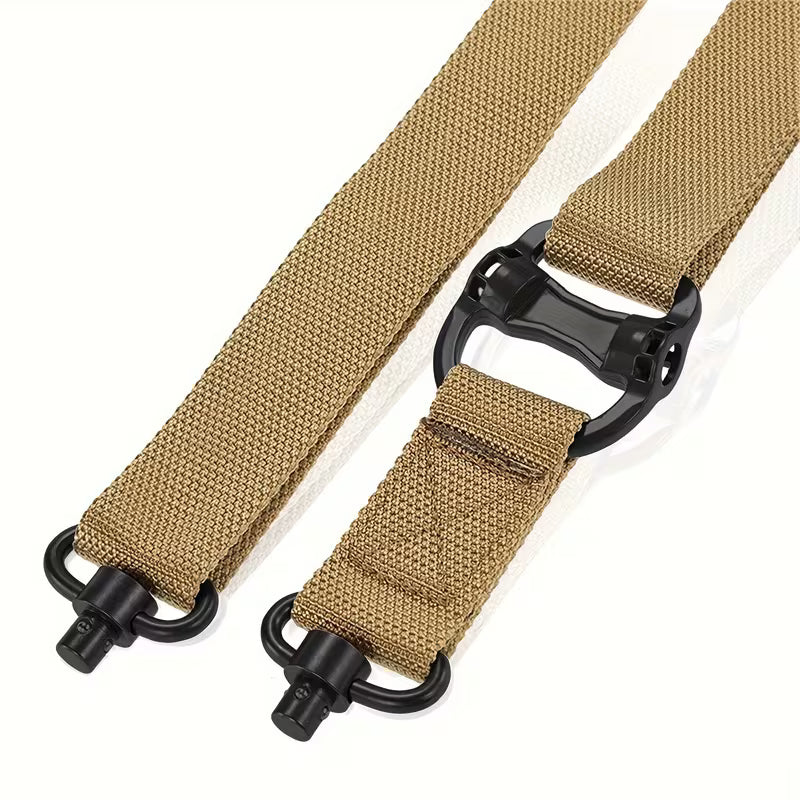 Adjustable 2-in-1 Tactical Rifle Sling – Convertible Single/Double Point with Hook