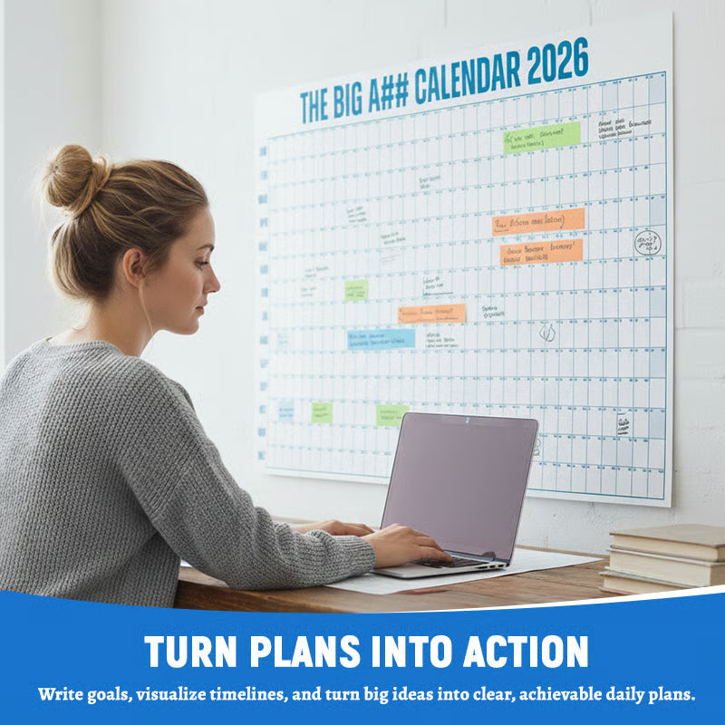 🔥New Year Sale 50% Off🔥The Big A Calendar 2026 - Design Your Amazing 2026!