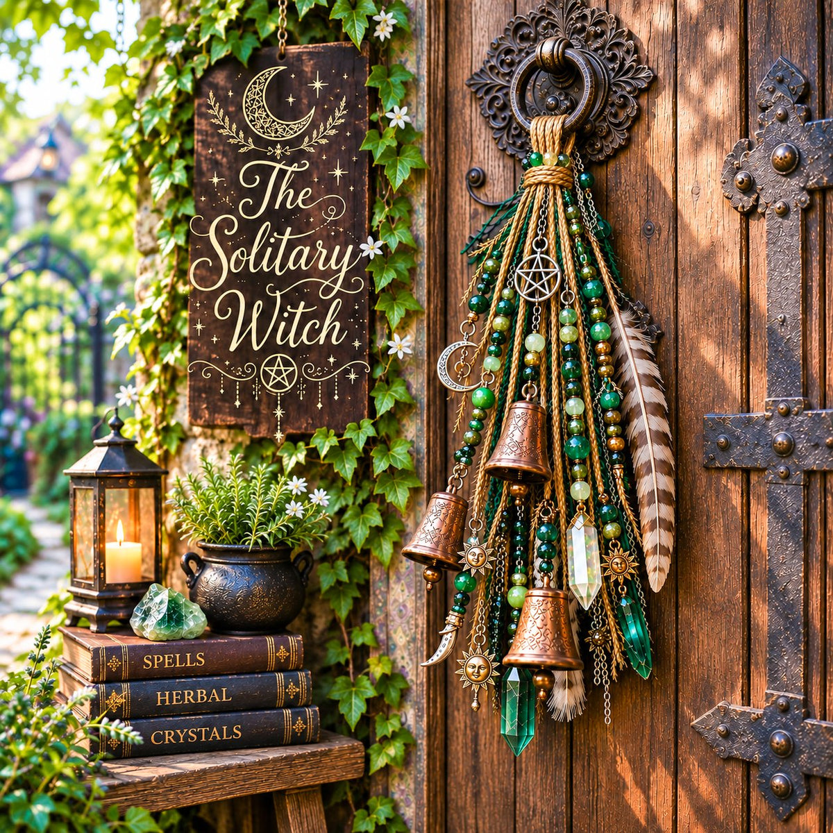 🔮Witch door decoration bell | 🌙Bells, Crystals & Celestial Hanging Decor