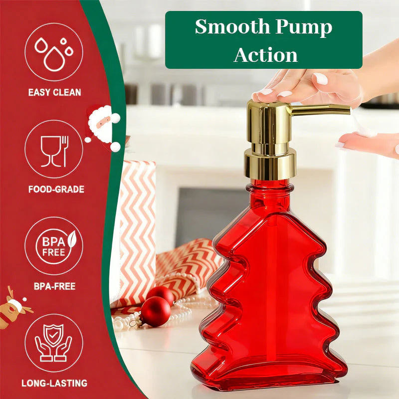 🔥Christmas sale 49% off🎄Christmas Tree Glass Soap Dispenser