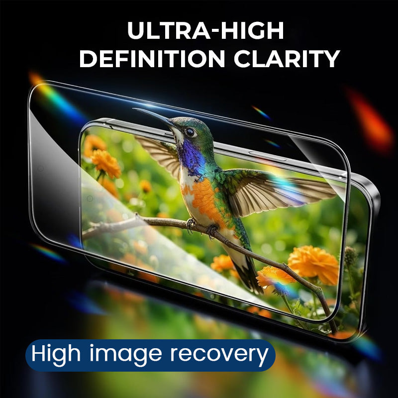 Red Shimmer Privacy Tempered Glass Screen Protector for iPhone