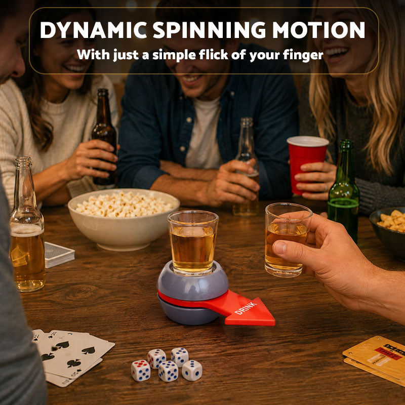 Funny Arrow Pointer Drinking Penalty Spinner for Party Bar Fun 🍻🎯✨