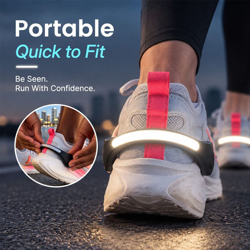LED Heel Lights for Shoes – Running & Walking Visibility Lights