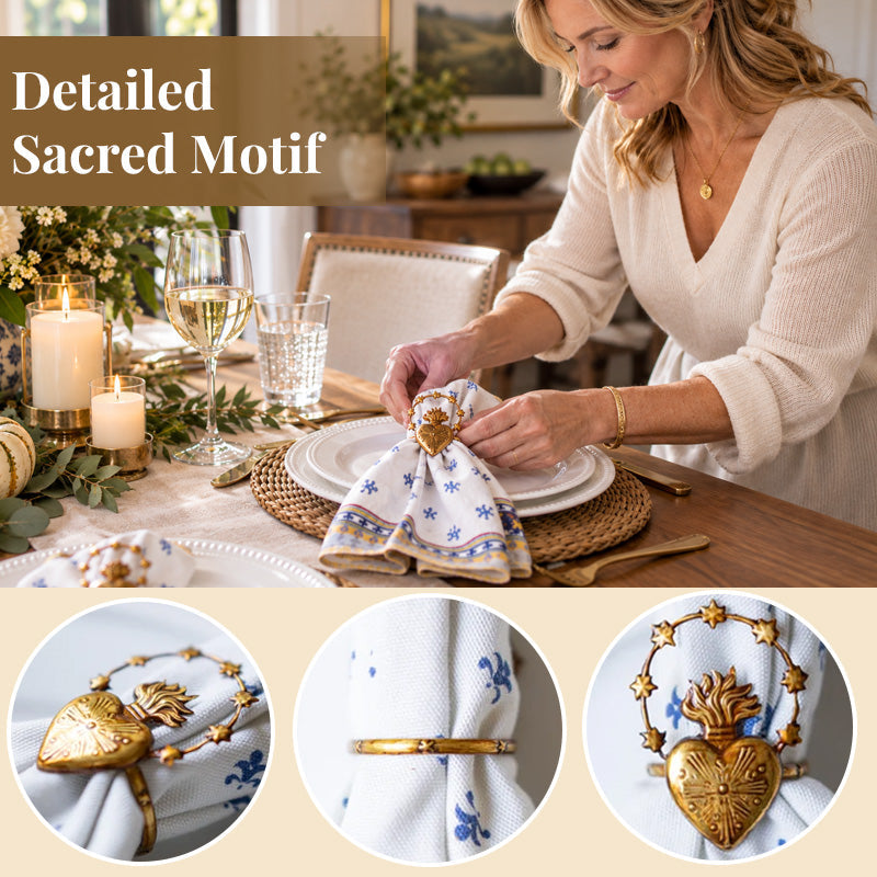 Sacred Heart Religious Napkin Ring