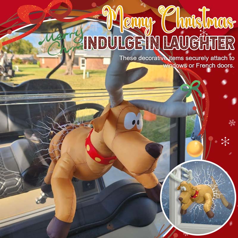 Crashing Reindeer and Santa Claus Set