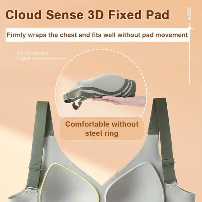 🎁 Super gather bra | Wireless Push-up Bra👍No more sagging breasts