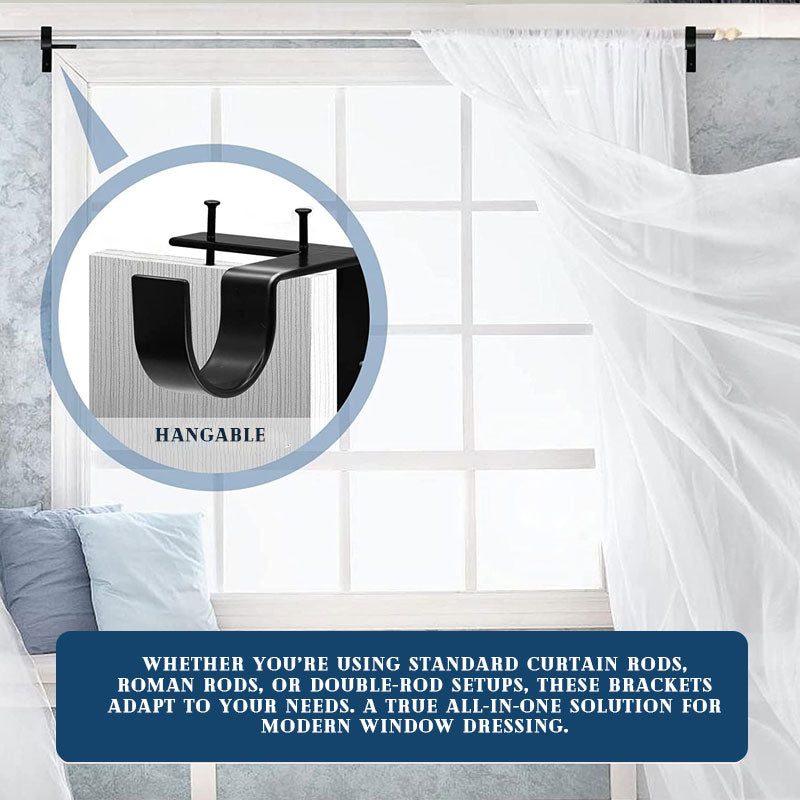 Punch-free Curtain Rod Bracket